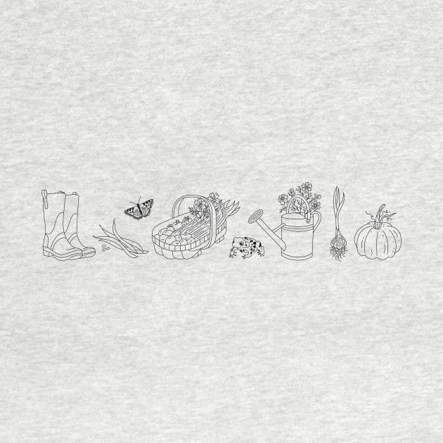 Living the allotment good life by Zoe's Garden Prints